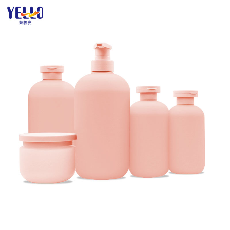 pink shampoo bottle HDPE material