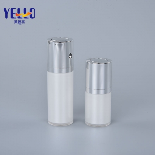 Acrylic Cosmetic Airless Vacuum Pump Bottles 15ml 30ml 1 oz 50ml