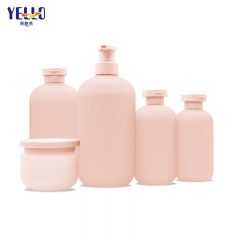 Botellas redondas de champú para bebés Boston, botellas de loción corporal HDPE rosa verde