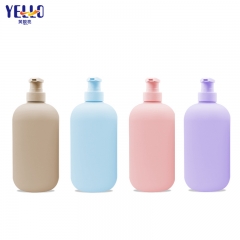 Botellas redondas de champú para bebés Boston, botellas de loción corporal HDPE rosa verde