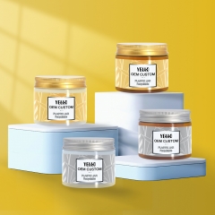 Aluminium Lid Clear Pet 4 Oz Cosmetic Cream Jars Packaging Wholesale