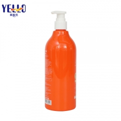 Botellas vacías de champú rosa, negro, azul, naranja y amarillo, 500 ml con bomba