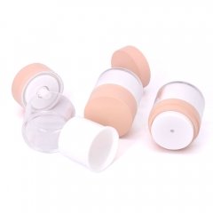 Pink Refillable Replaceable 50Ml Airless Pump Jar For Cream