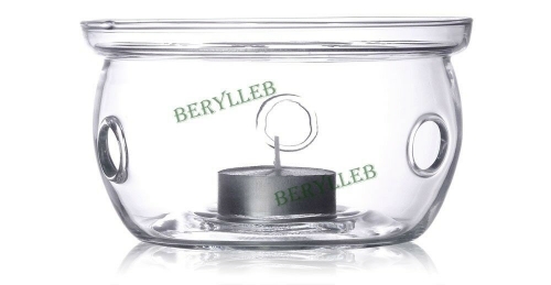 High Grade Flat Bottom Clear Glass Teapot Warmer FH-202B * Free Shipping