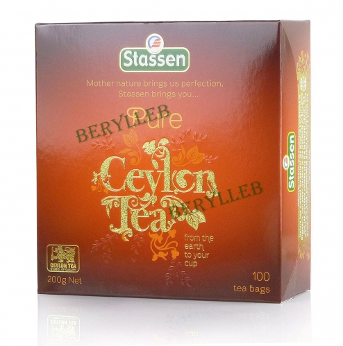 Stassen Pure Ceylon Tea Black Tea 100 Tea Bags (2g/tea bag) * Free Shipping