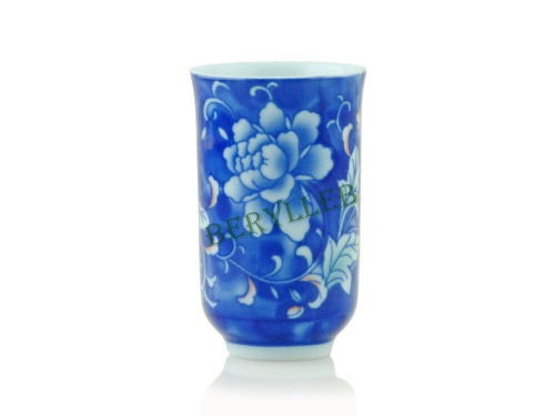 High Grade Blue Peony Porcelain Gongfu Smell Aroma Cup 30ml 1.0fl. oz * Free Shipping