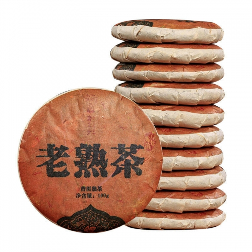 10 x 2017 Dr. Pu’er Tea 8-Year Aged Old Ripe Tea Ripe Pu’er Tea Cake 100g(1000g)