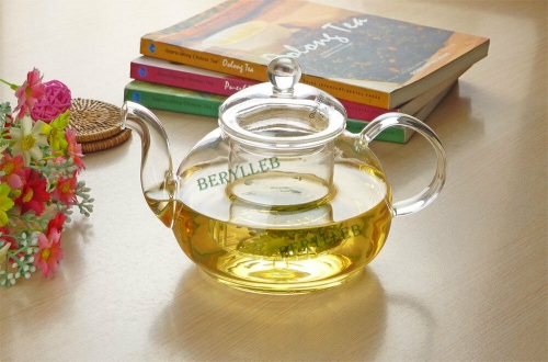 High Grade Clear Glass Teapot w/t Infuser 800ml 26.9fl. oz * ON SALE * Free Shipping