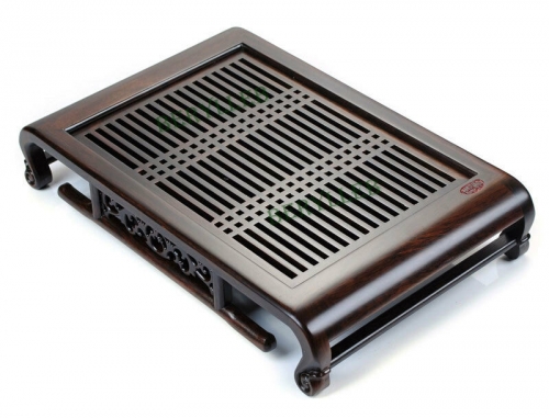 Ya Zhi * Chinese Tang High Grade Ebony Tea Tray Serving Table 42.2x26.6x7.8cm * Free Shipping