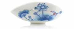 High Grade Louts Kingfisher White & Blue Porcelain Tea Holder * Free Shipping