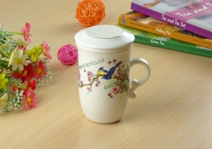 High Grade Jindezhen Office Porcelain Teacup w/t Infuser 250ml 8.4fl. oz * Free Shipping