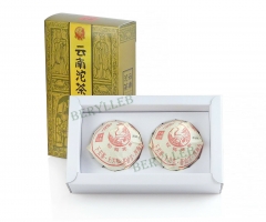 Yunnan Teardrop Tuo Cha * 2014 Yunnan Xiaguan Raw Pu'er Tea 2 x 125g w/t Gift Box * Free Shipping