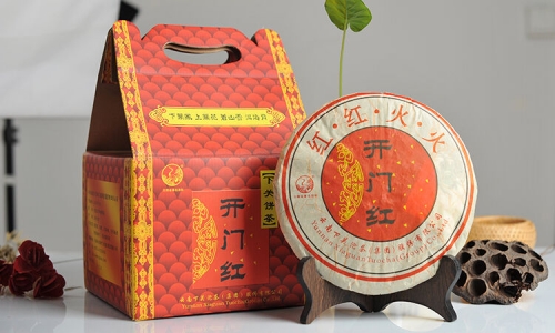 2010 Yunnan Xiaguan Kai Men Hong Raw Pu'er Tea 500g 17.6oz * Free Shipping