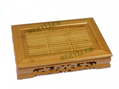 High Grade Tasteful Bamboo Gongfu Tea Tray Serving Table 37 * 26 * 8cm * Free Shipping