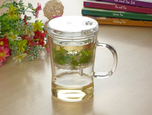 SAMA High Grade Gongfu Glass Teacup Mug w/t Infuser S007 400ml 13.4fl. oz * Free Shipping