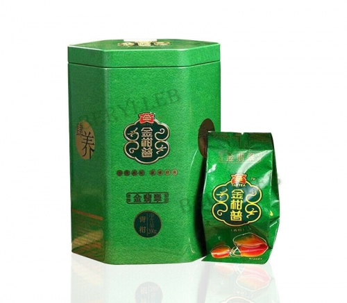 Gold Orange Pu'erTea * 2018 Yunnan Menghai Dayi High Grade Ripe Pu'er Tea 200g * Free Shipping