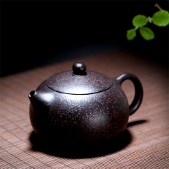 Hei Jin Sha Xi Shi * Pure Handmade Yixing Zisha Clay Teapot 220ml * Free Shipping