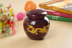Top Grade Red Golden Dragon Porcelain Tea Caddy 250ml 8.4fl. oz * Free Shipping