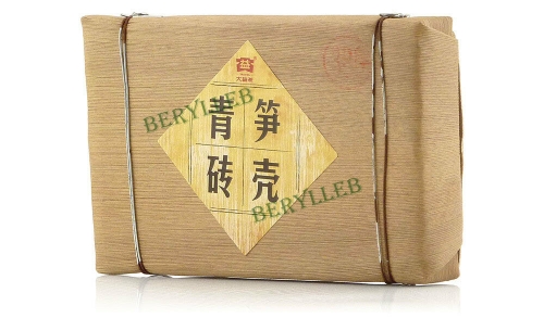 Bamboo Shell Green Brick * 2012 Yunnan Menghai Dayi Raw Pu’er Tea * Free Shipping