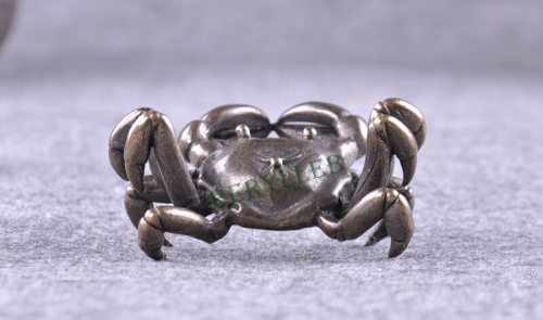 Handmade Pure Copper Crab Tea Pet * Free Shipping