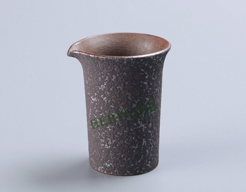 Simple Rust Glaze Firewood Ceramic Tea Pitcher Cha Hai 180ml 6fl.oz * Free Shipping