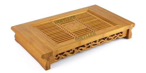 As Long As The Sky and Earth Bamboo Gongfu Tea Tray Serving Table 49*29*7.5cm * Free Shipping