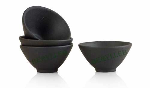 4 x Handmade Black Clay Zisha Gongfu Teacup 40ml * Free Shipping