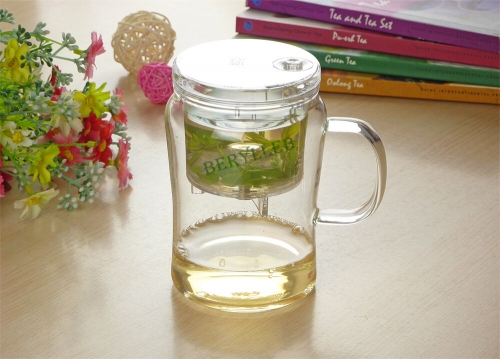 SAMA High Grade Gongfu Glass Teacup Mug w/t Infuser S022 560ml 18.8fl. oz * Free Shipping