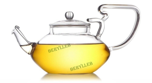 YWY High Grade Clear Glass Teapot w/t Filter 500ml 16.8fl. oz * Free Shipping * Free Shipping
