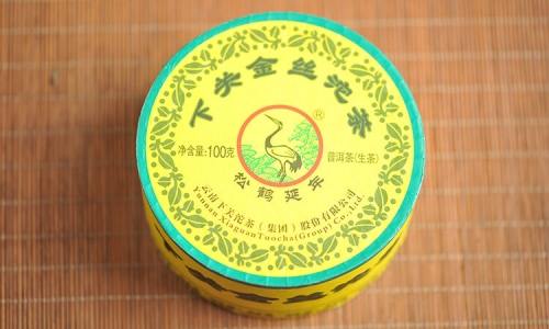 Golden Ribbon Tuo Cha * 2016 Yunnan Xiaguan Raw Pu'er Tea 100g 3.53oz * Free Shipping