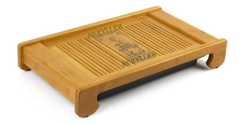 Jumping Dragon Gate Bamboo Gongfu Tea Tray Serving Table 39.5*22.7*6.5cm * Free Shipping