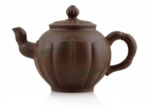 Lotus with Root * High Grade Handmade Yixing Zisha Teapot 180ml 6fl. oz * Free Shipping
