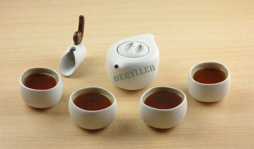 LOHAS Top Grade White Ceramic Gongfu Teapot + 4 Teacups + Teaspoon * Free Shipping
