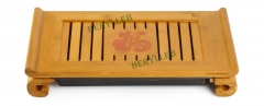 High Grade Fortune Bamboo Gongfu Tea Tray Serving Table 38 * 22 * 6cm * Free Shipping