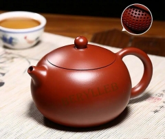 Big Red Robe Ball Hole Xi Shi * Pure Handmade Yixing Zisha Clay Teapot 210ml * Free Shipping
