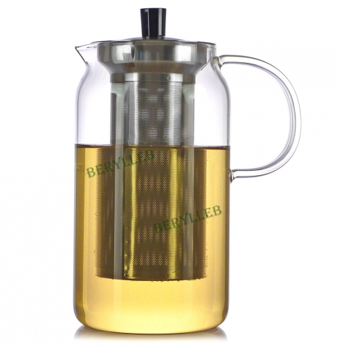 SAMA High Grade Glass Teapot w/t Stainless Steel Infuser S046 1200ml 40.3fl. oz * Free Shipping