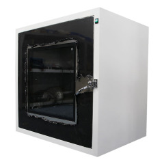 Cleanroom pass through box 800*800*800mm with embedded door for pharmaceutical clean room