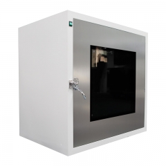 Cleanroom pass through box 800*800*800mm with embedded door for pharmaceutical clean room