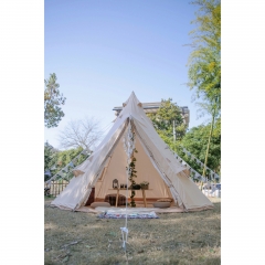 Canvas Teepee Tent with Triangular Door