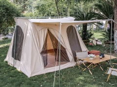 Spring bar tent