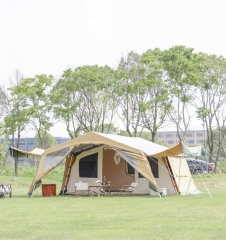 Modular framed canvas tent