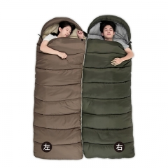 Thickened hooded cotton sleeping bag