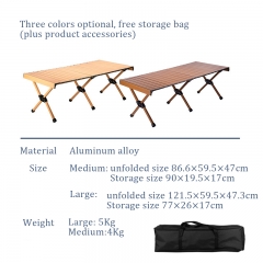 Portable folding table