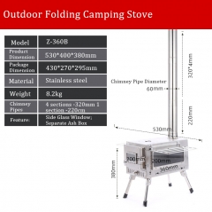 Portable Folding Firewood Stove