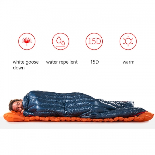 Envelope goose down sleeping bag