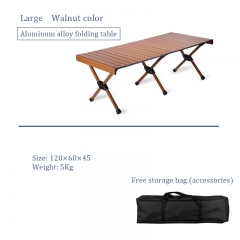 Portable folding table