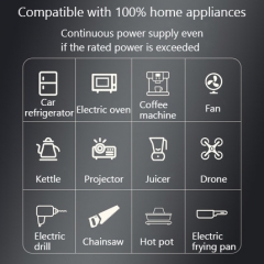 Iron-lithium safe outdoor power supply