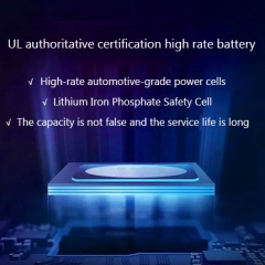 Iron-lithium safe outdoor power supply