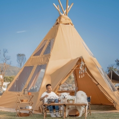 Wooden Frame Tipi Tent