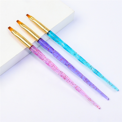 3Pcs/Set UV Gel Nail Art Brush Acrylic Carving Drawing Brushes Painting Pen for Nails Gradient Prefessional Manicure Tools Kits